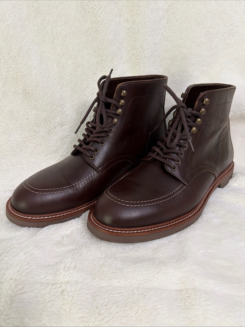 Indiana Jones Adventurer Leather Boots Size 13 Wested Leather Co Hand Made Brown - Picture 2 of 10